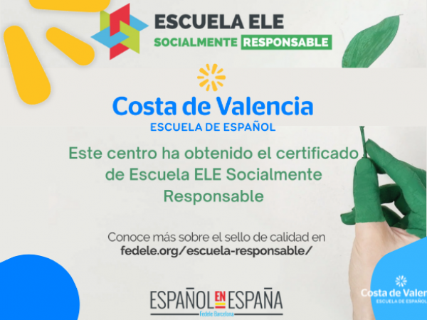 Certificado Escuela ELE Socialmente Responsable